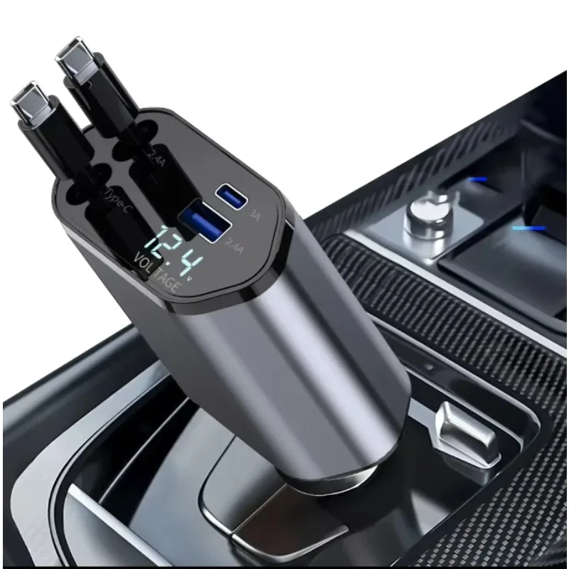 

GlowMart Factory Price Car Charger Fast Charging Type c Car Charger Car Charger with Voltmeter
