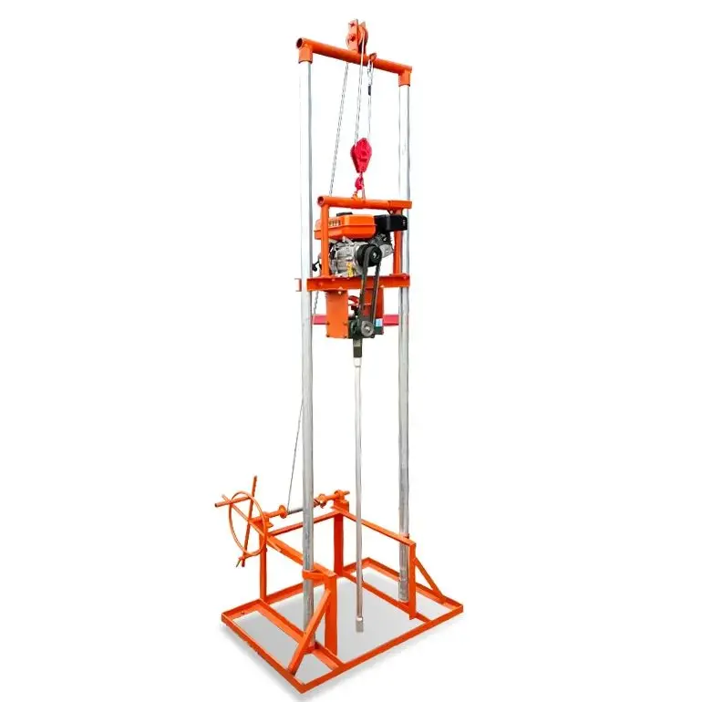 

Индивидуальная компактная портативная буровая установка для водяных скважин 80 м, бензиновая/дизельная, мини, ручная, легкая, хит продаж