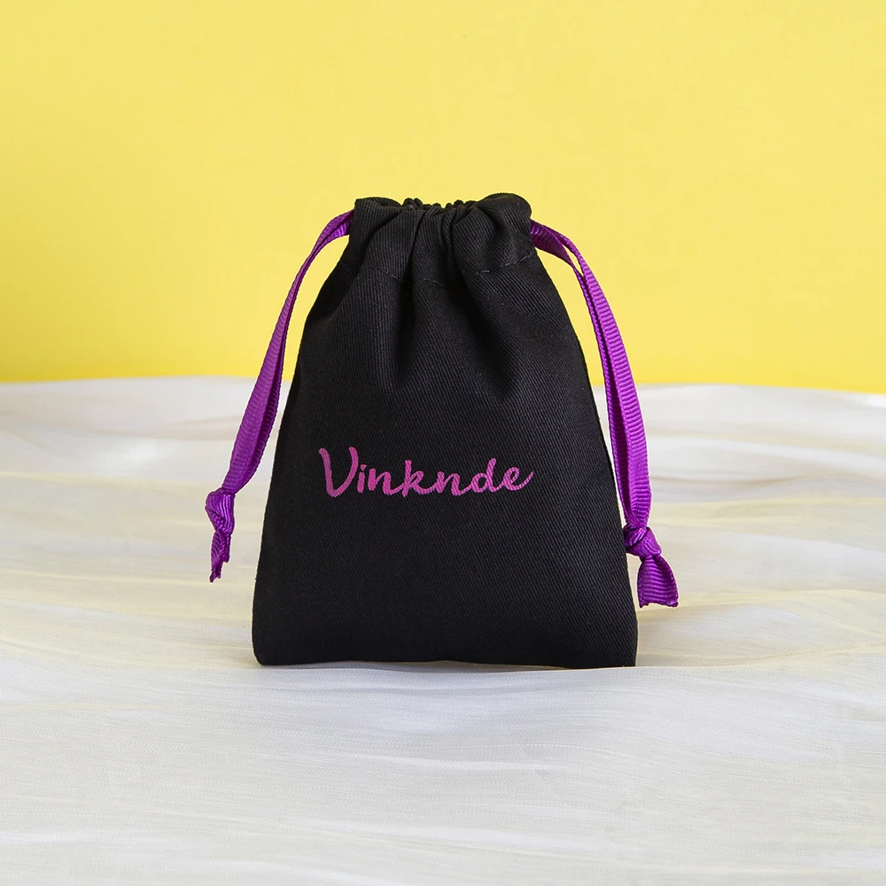 weikende Cotton Canvas Jewelry Gift Bags Drawstring 100 Pack 5