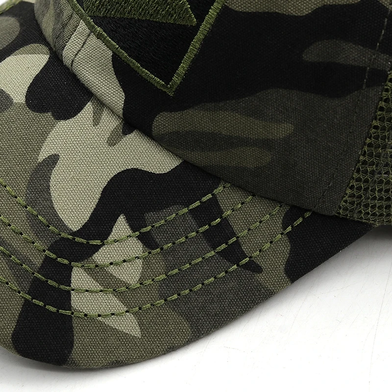 Brazilian Flag  Army Camouflage Baseball Cap Jungle Combat Caps Adjustable Outdoor Tactical Cotton Hunting Sports Summer Hat