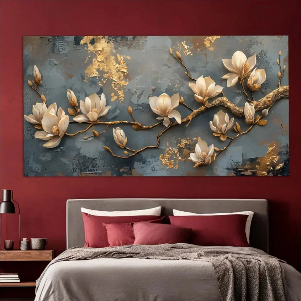 Yellow Orchids Flowers Large 5D Diy Diamond Painting New 2025 Full Square Round Diamond Art Embroidery Cross Stitch Home Decor