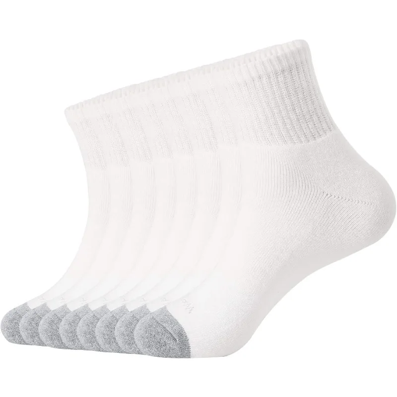 Men's Athletic Ankle Socks 8 Pairs Thick Cushion Running Socks for Men&Women Cotton Socks