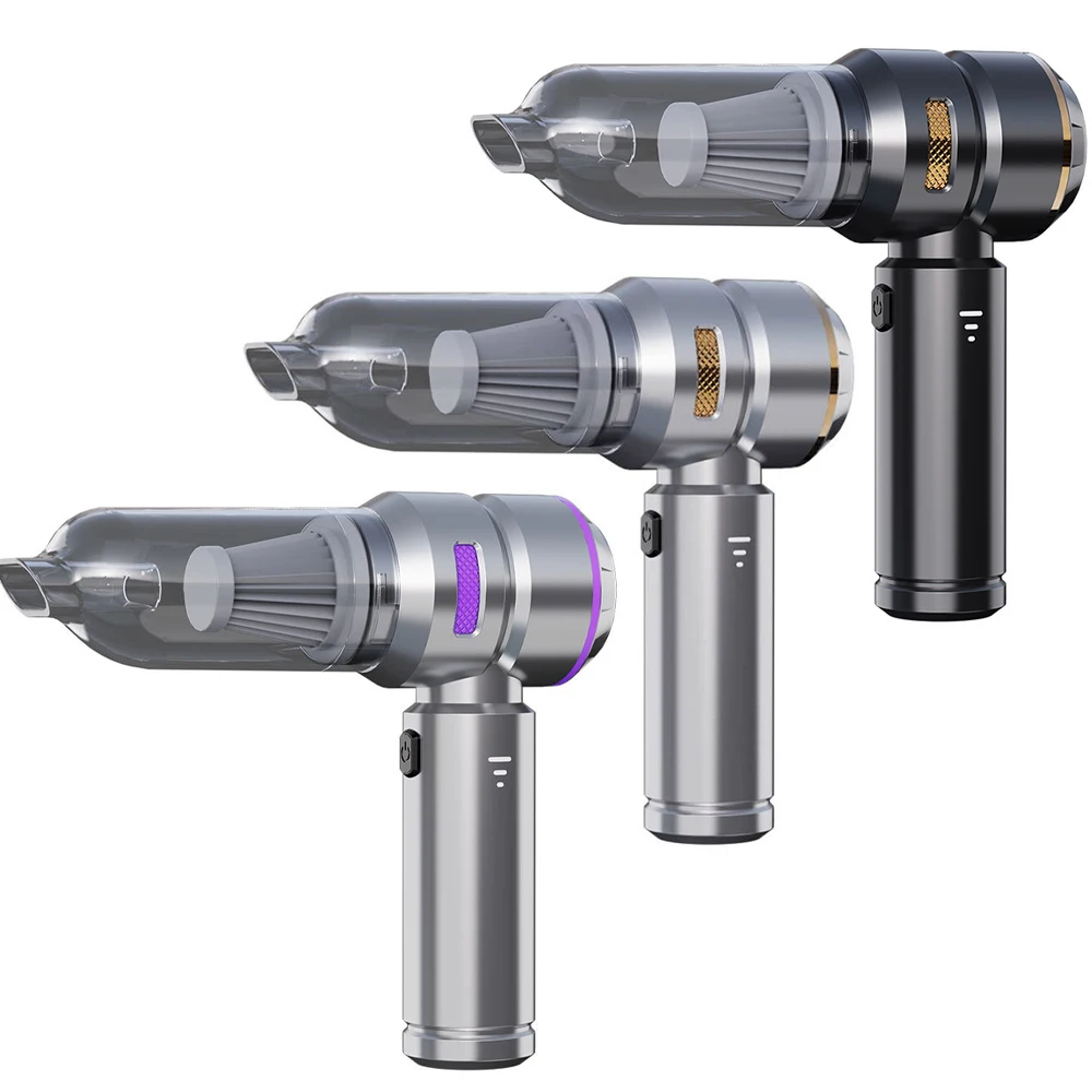 

2 в 1, бесщеточный пылесос и пылесос со светодиодной подсветкой, мультисоль, 16000 PA, беспроводной ручной автомобильный пылесос