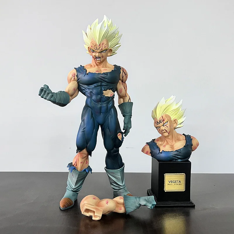 

28cm/11.02inch Vf Statue Dragon Ball Z Vegeta Figure Replace Head Majin Vegeta Action Figures Collection Model Toys Xmas Gifts