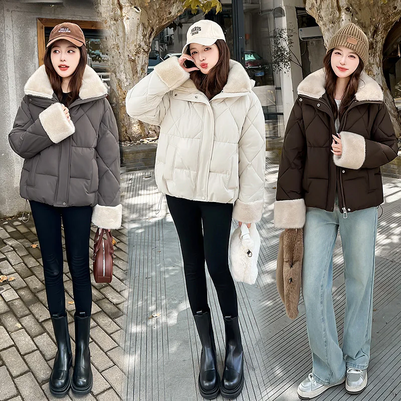 سترات نسائية معاطف سميكة وسحاب وغطاء للرأس وسترة دافئة معطف أنيق وسترات أساسية صلبة ملابس خروج للخريف والشتاء