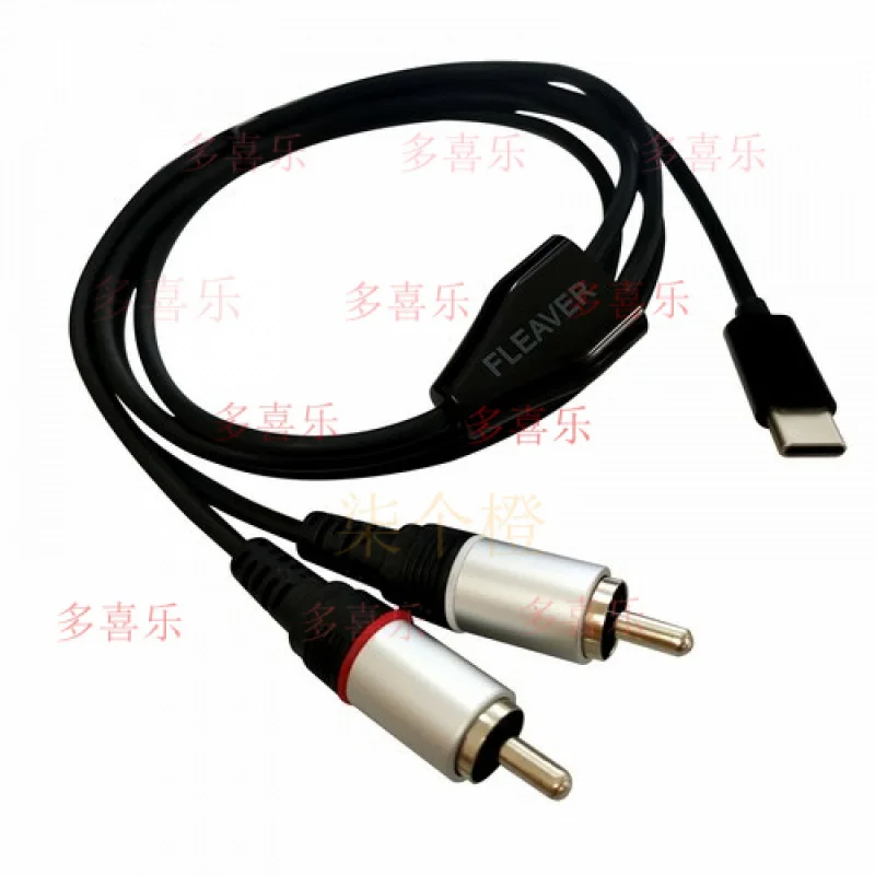 

WW FLEAVER 1 м 3 фута USB C RCA аудиокабель Type-C к 2 RCA кабеля 2rca для iPad Pro