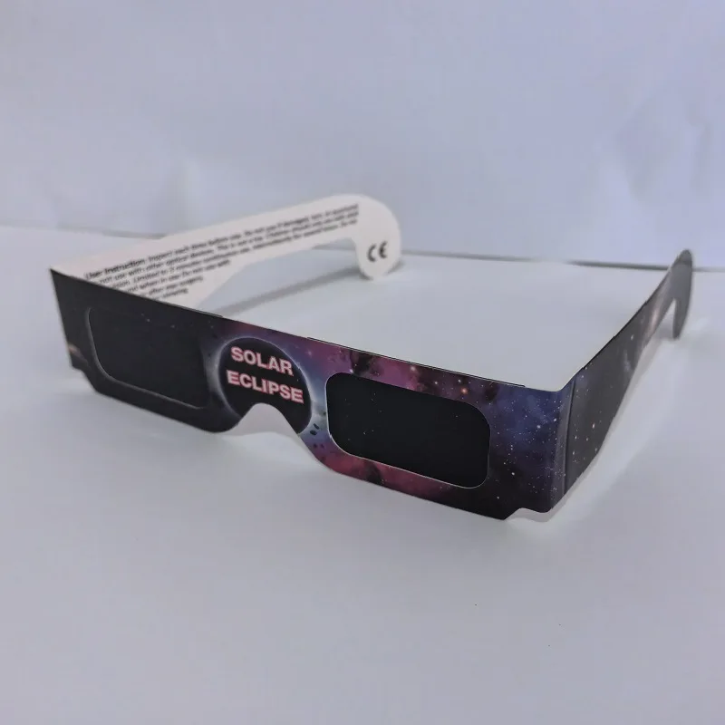 5 шт., очки премиум-класса Eclipse, одобренные AAS, солнечные очки, сертифицированные CE и ISO, HD-фильтр, пленка с четким изображением, очки, бумажные очки