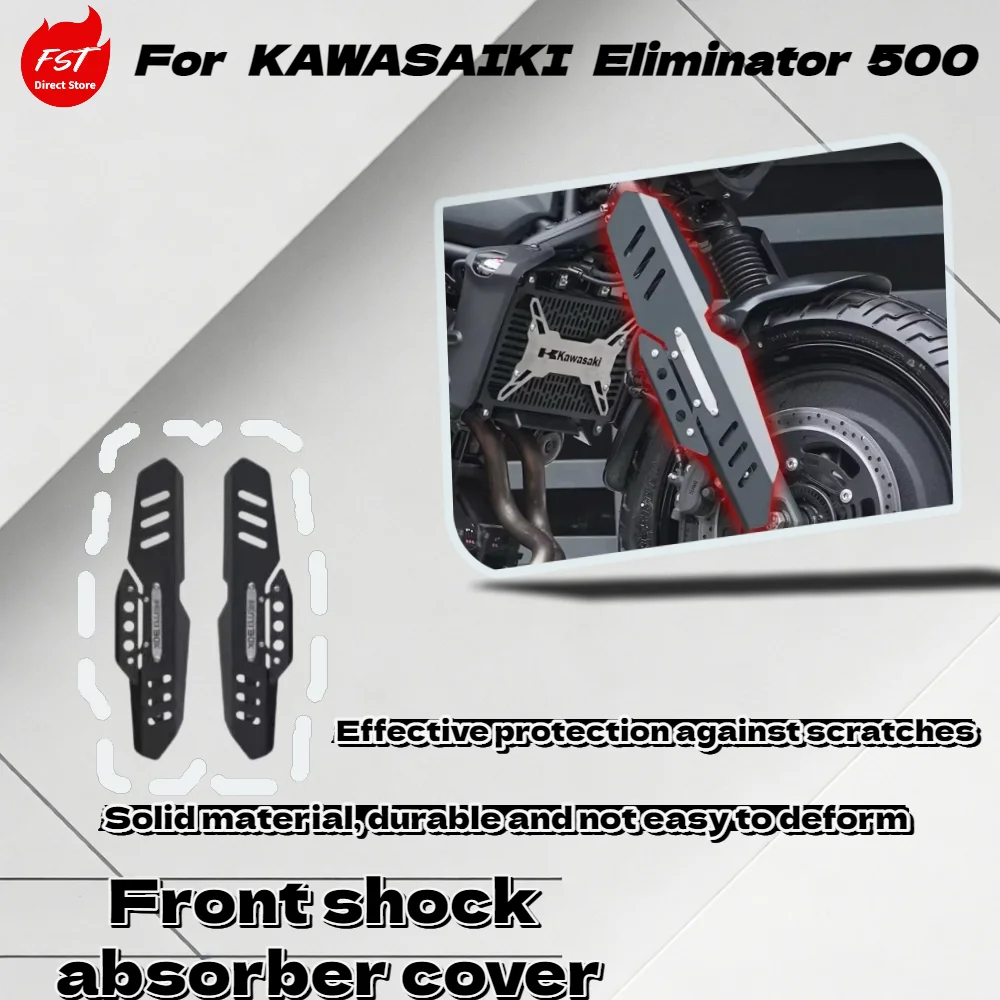

For Eliminator 500 Modified Parts: Front Shock Decorative Cover, Aluminum Fork Cover & Shock Sleeve