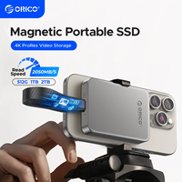 ORICO Magnetic External SSD for iPhone 16 15 Pro/Max ProRes 4K ProRes HDR Record and Store 2000MB/s Portable Solid State Drive