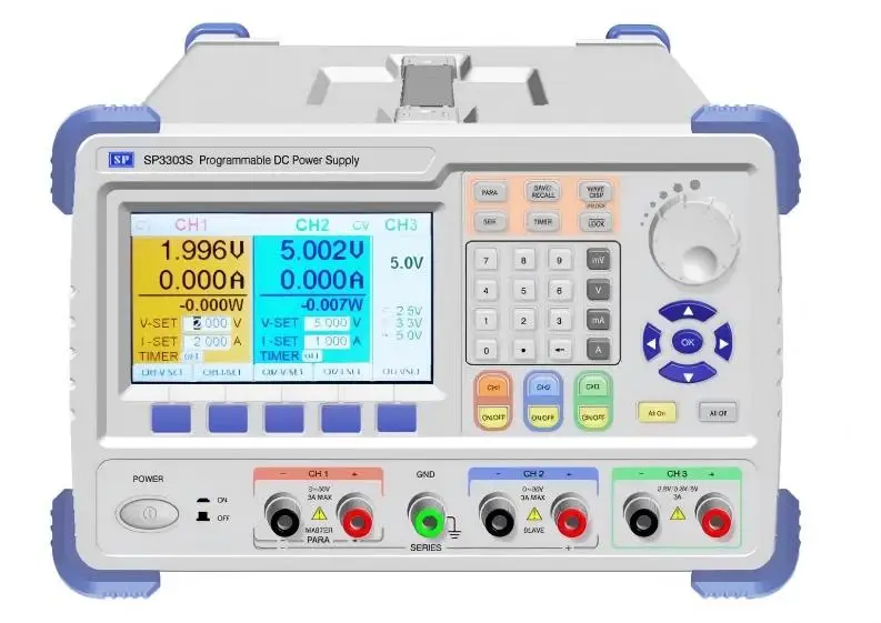 3-Channel output Programme Digital DC Power Supply High precision  SP3303S 32V,3.2A With USB Device interface interface