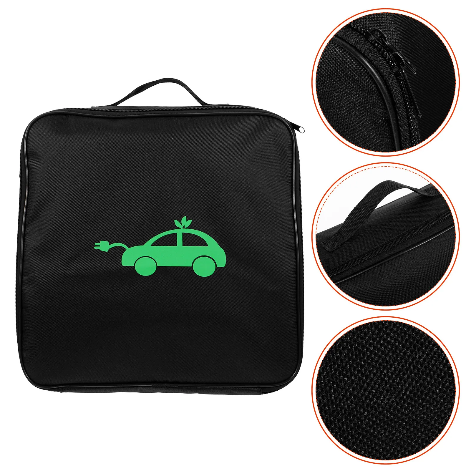 

Ev Charger Storage Bag Portable Heavy Duty Organizer for Electric Vehicle Charging Cable with Hand Strap Car Trunk Road Trip Use