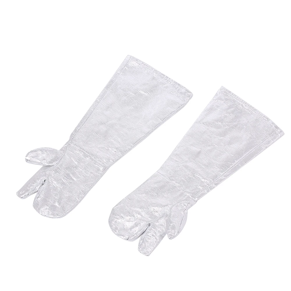 105 1000 Degrees Celsius Aluminized Heat Resistant Gloves High Temperature Safety Work Gloves Aluminum Foil Fireproof Anti-sc