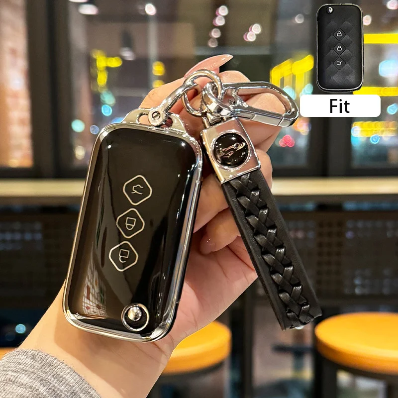 

TPU for Chevrolet Aveo Trax Groove Captiva 2024 Wuling Hongguang S Baojun 510 730 360 560 RS-5 530 630 Flip Remote Car Key Case