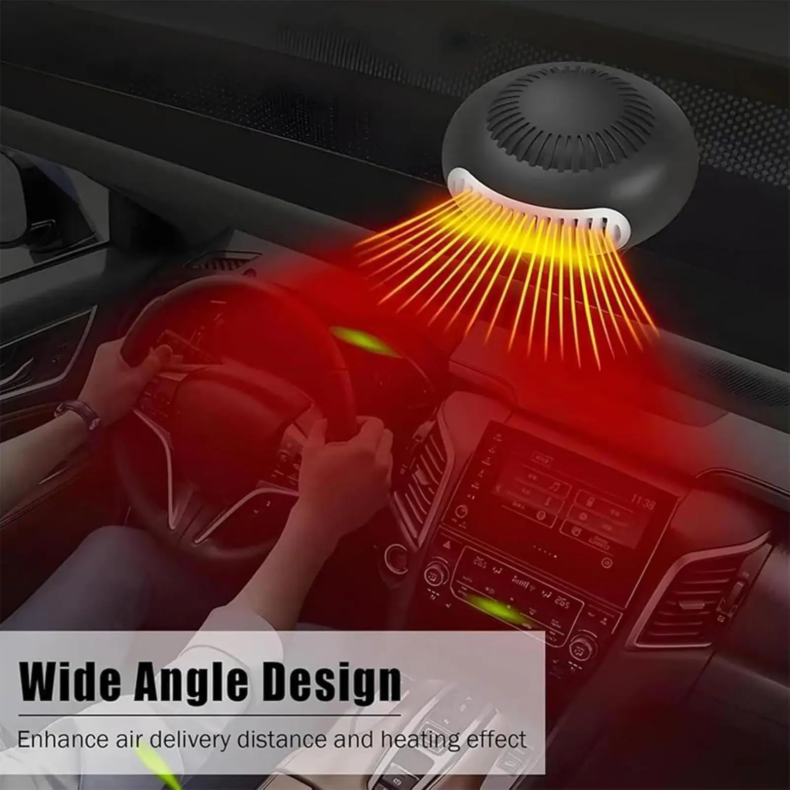 Car Heaters For Vehicle 360 Degree Adjustable Electric Defogger Windshield Defogger For Winter Driving Indoor Outdoor Parking