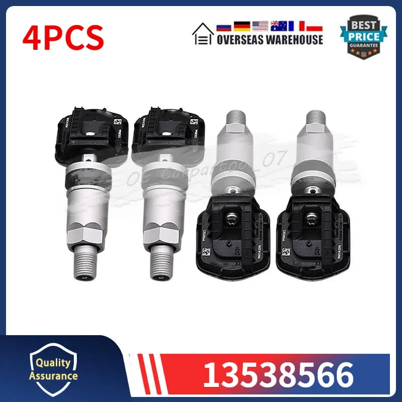 4PCS/Lot TIRE SENSORS 13538566 For 2021 Buick Envision 2.0L TPMS Tyre Pressure Monitor System Sensor