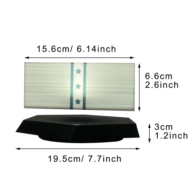Magnetic Floating Dollar Night Light Levitating Money Lamp Table Decor For Gamers Teens Office Desk Holidays Birthday Gift