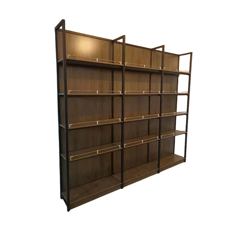 Steel and wood shelves Shelves Maternal and infant tide play store Display shelves Stationery store Daily general merchandise