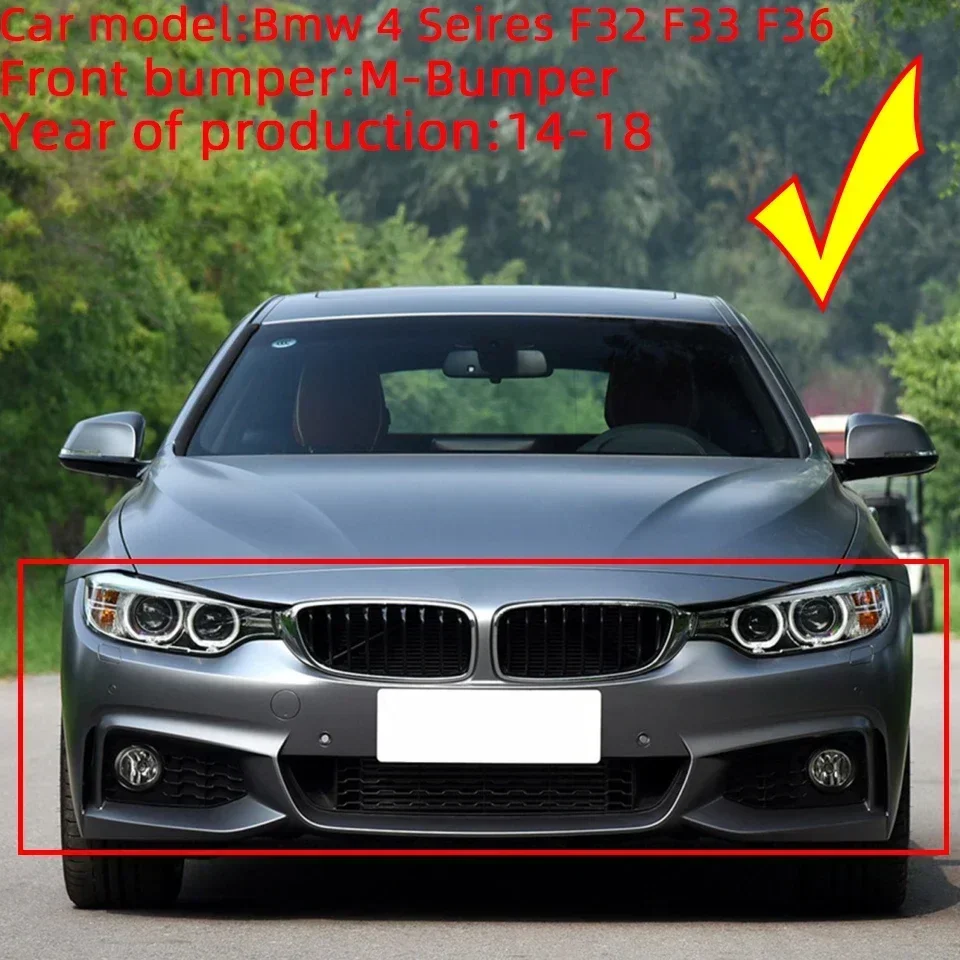 For BMW 4 M-Sport F32 F33 F36 2013 2014 2015 2016 2017 2018 Fornt Bumper Headlight Washer Nozzle Cover Sprayer Cap Trim Painted