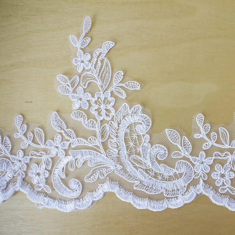 5 Yards Lace Stock Lace for Wedding Dress Veil Diy Handmade Appliqué Accessories Wedding Dress Lace Border