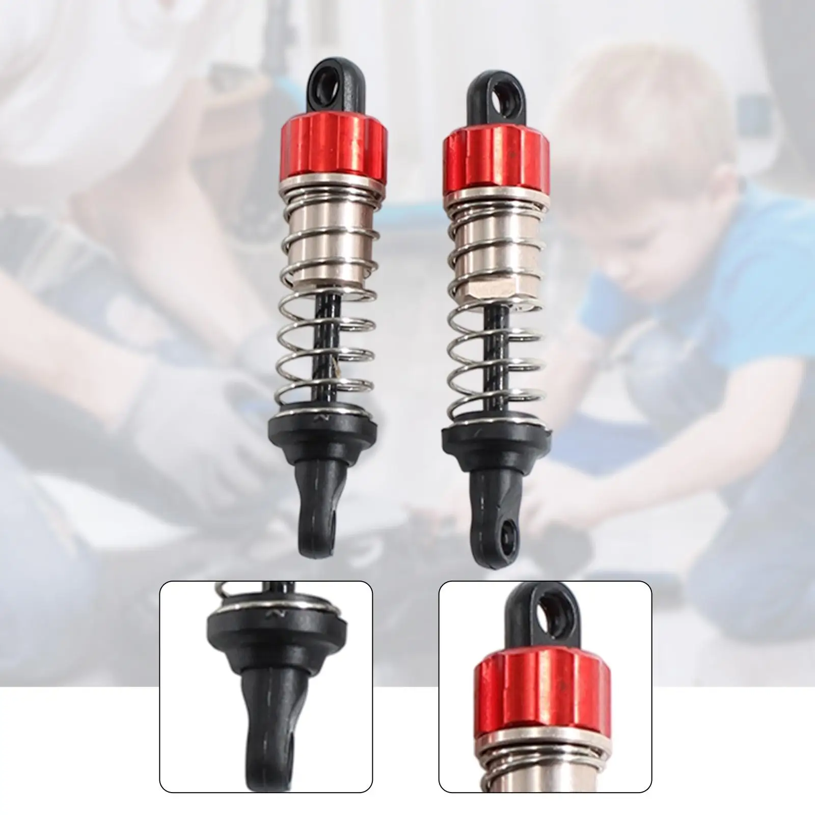 RC Model Truck Metal Front Shock Absorber Damper Durable Oil Part for Wltoys 244016 1/24 Cars