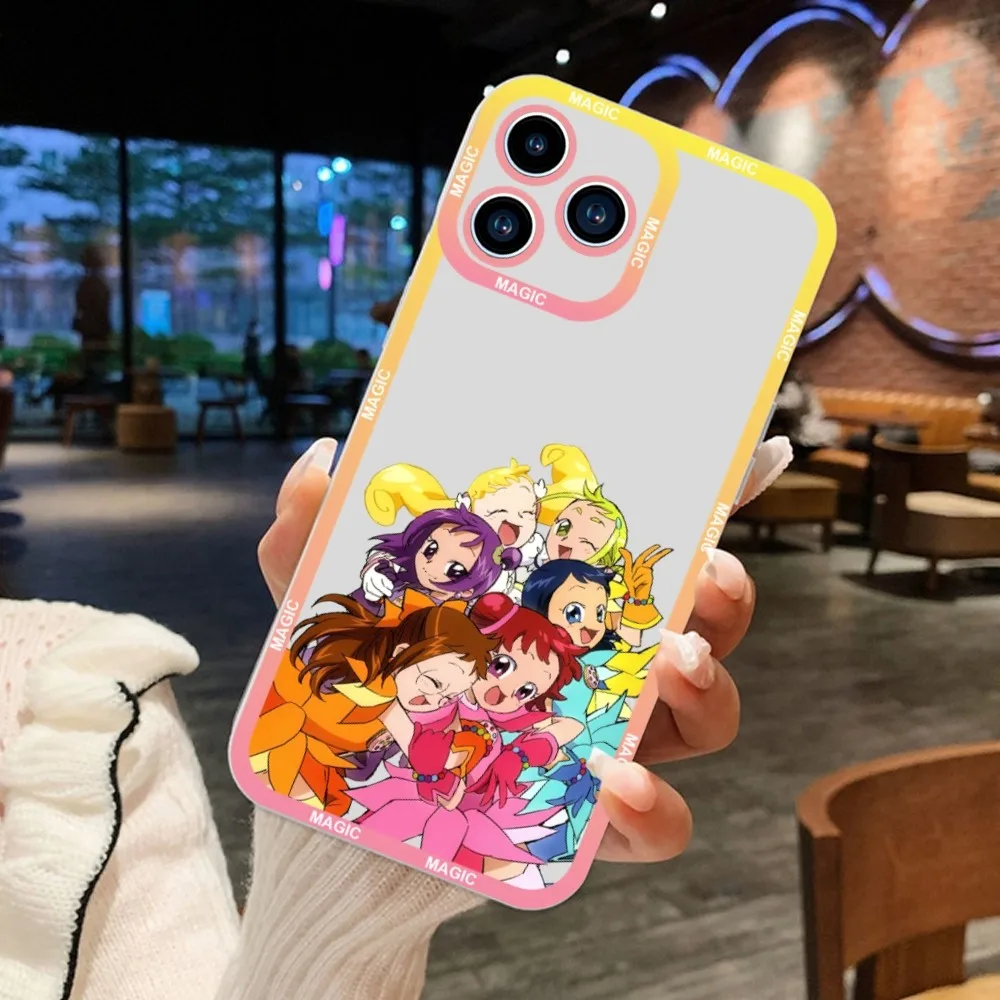 Bilibili Anime Magical DoReMi Phone Case For iPhone 11 12 Mini 13 14 15Pro Max Transparent Shell