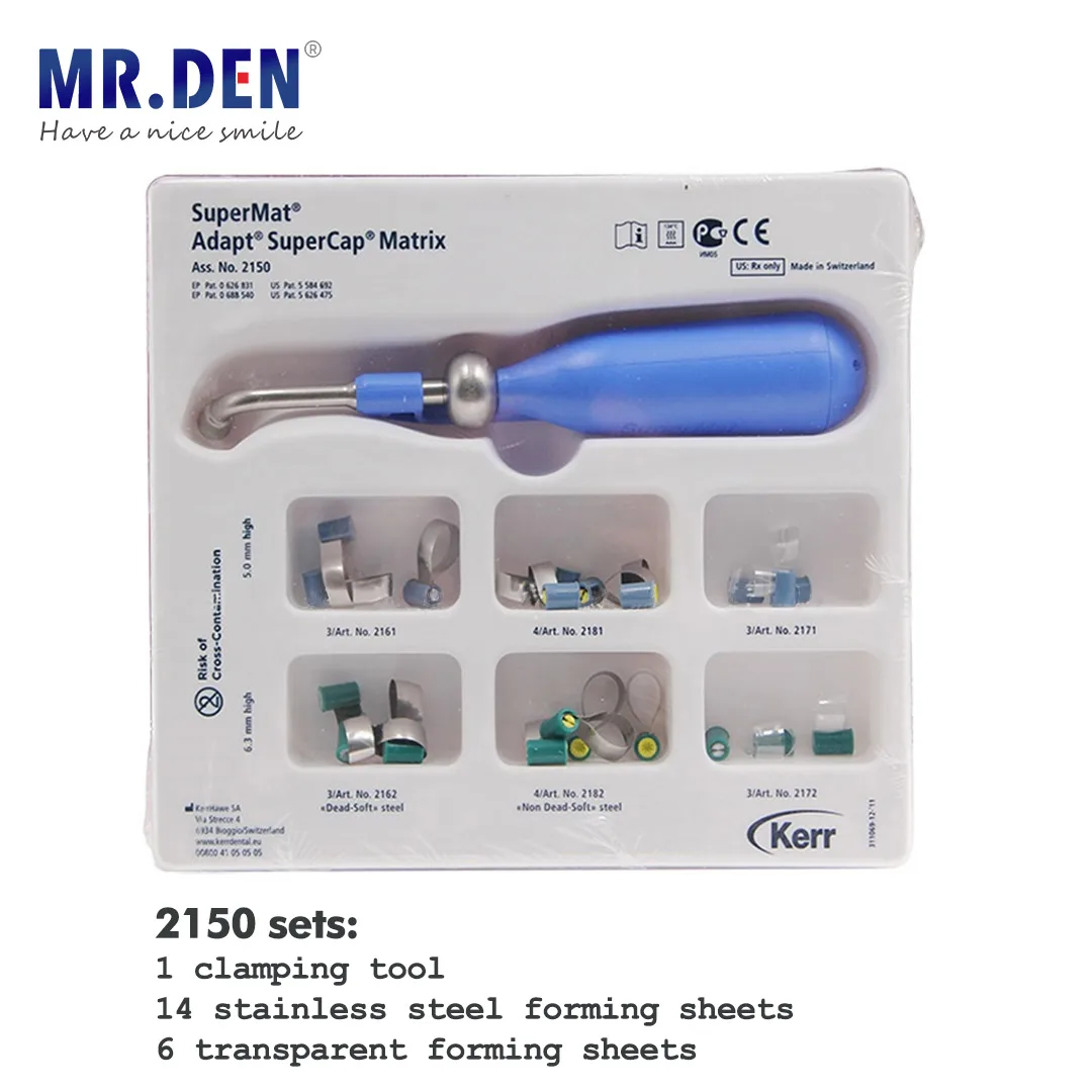 Kerr Supermat Matrices-SuperCap Posterior Dental Formation Sheet Oral Materials Kerr Ring Metal Formation Sheet Refill