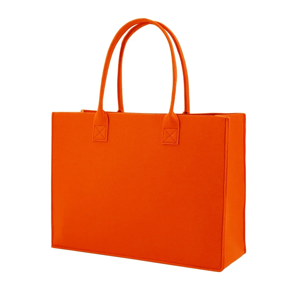 Borsa Tote in feltro da donna shopper Bag Storage Organizer borse per la spesa riutilizzabili