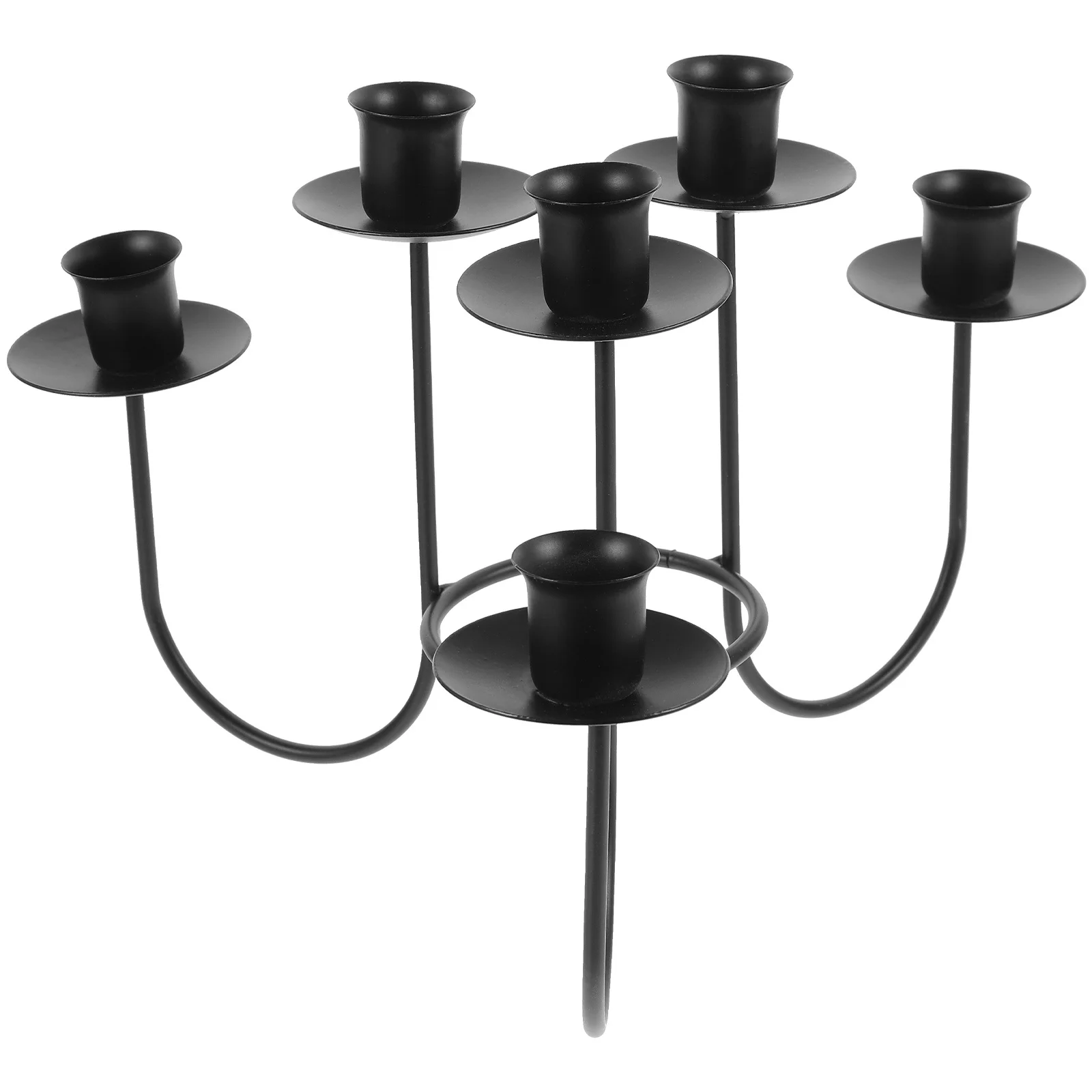 

Vintage European Wrought Iron Holder Decorative Metal Stand for Romantic Dinner Wedding Christmas Birthday Tabletop