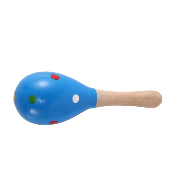 Maracas coloridas de madera para Fiesta, Mini Maracas para favores, colores aleatorios, 60 piezas