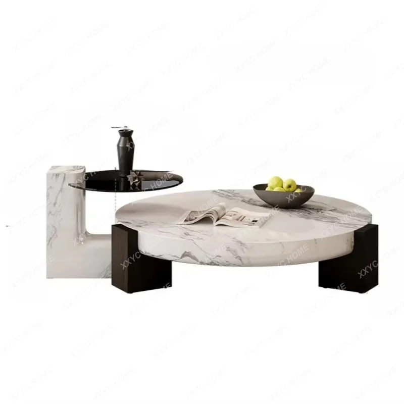Modern Simple New Home Coffee Table Italian Minimalist Light Luxury Living Room Small Apartment Coffee Table TV Cabinet