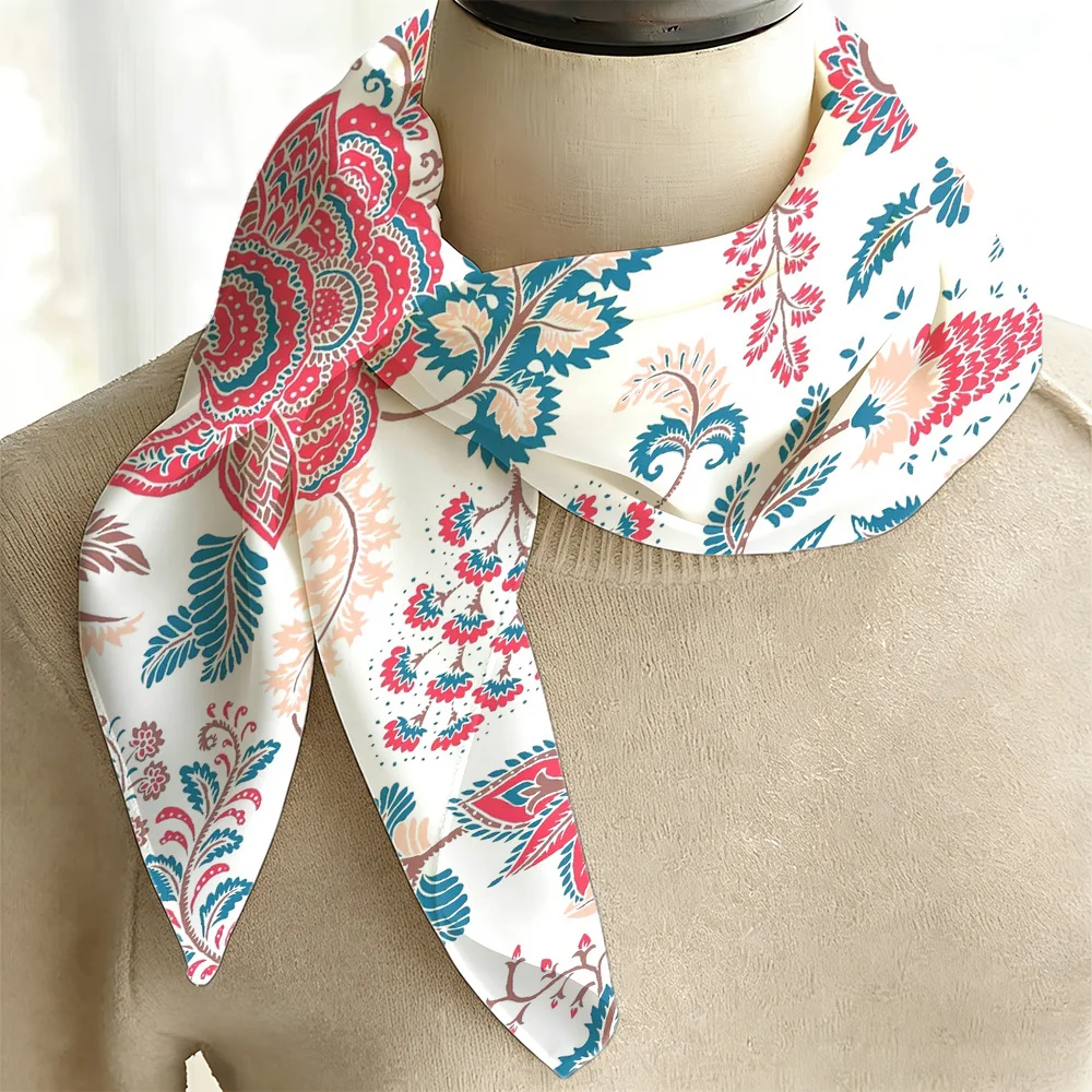 

Paisley Pattern Bandana, Soft Fashion Headscarf, Multipurpose Shawl Neck Scarf for Daily, Business & Casual Outfits