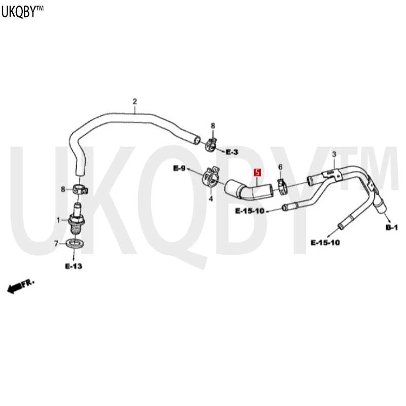 Tube 9 TUBE COMP., BREATHER 171535D2H00