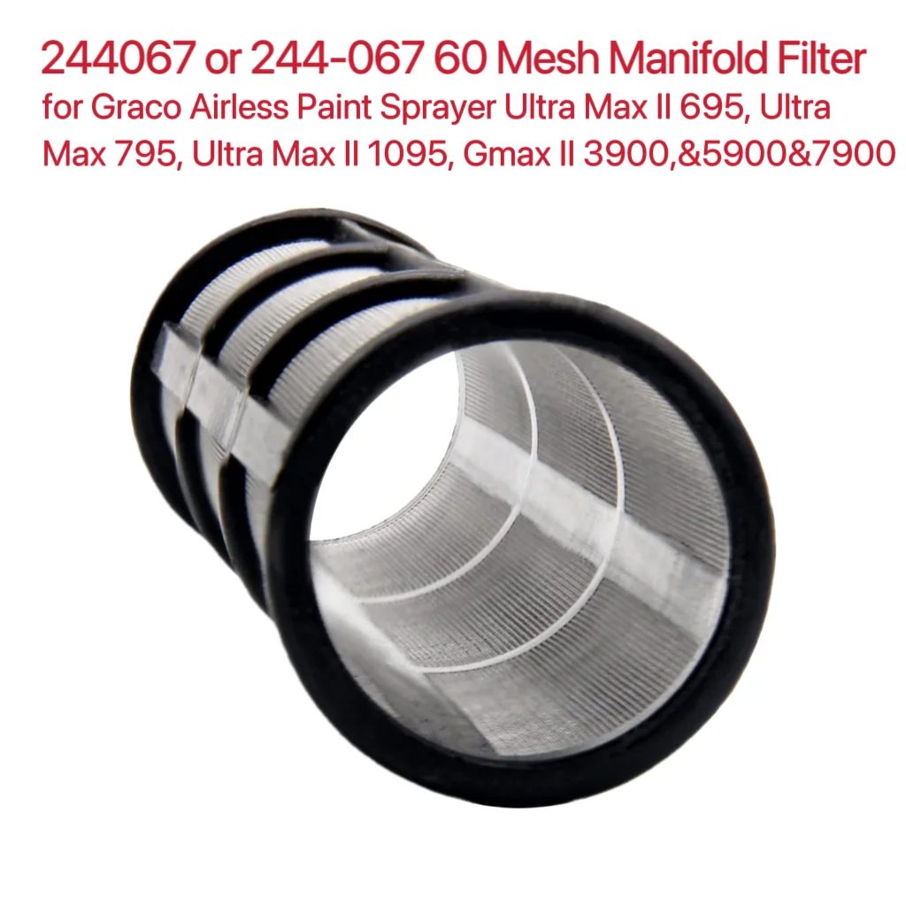 5 PCS 60 Mesh Manifold Filters Fit for  Airless Paint Sprayer