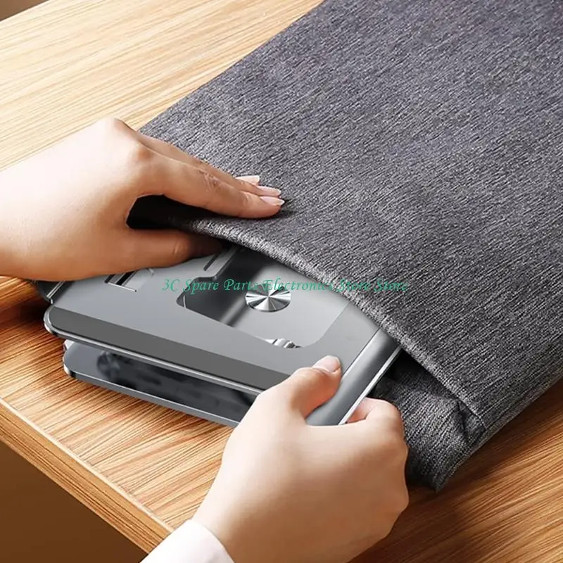 

SZ Aluminum Alloy Laptop Stand Foldable 360 Rotations Two Height Adjustment Heat Vent