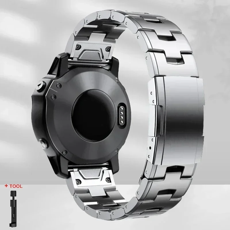 22mm/26mm Quickfit Titanium Strap for Garmin Fenix 8/7/6/5