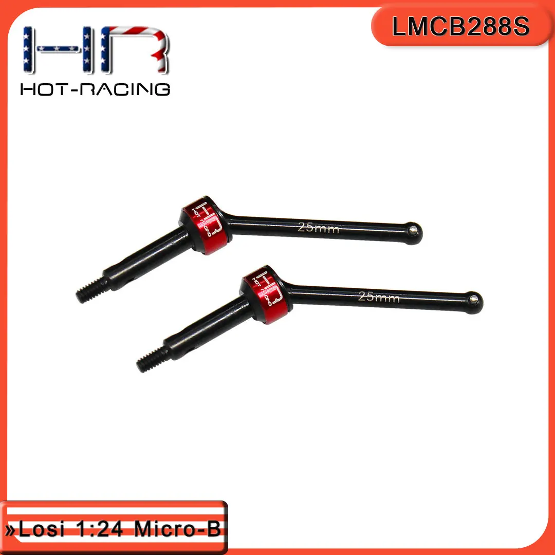HR Losi 1:24 Micro-B 45 steel rear universal joint 25mm pair