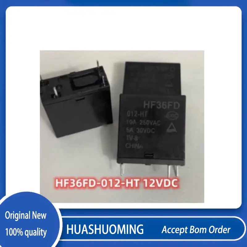 

10Pcs/Lot NEW HF36FD-012-HT 12VDC HF36FD-024-HT 24VDC HF36FD 012-HT 024-HT 4PINS 10A 12VDC 24VDC