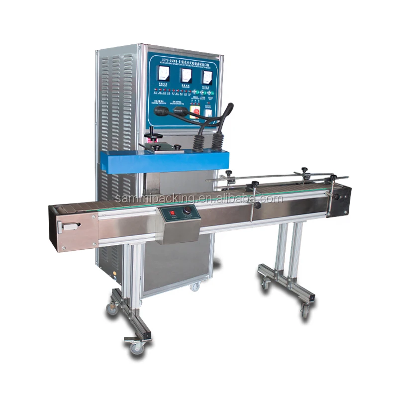 High Speed Automatic Water Cooling Continuous Aluminium Foil Induction Sealer Sealing Machine