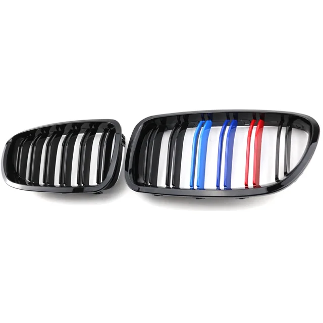 

Three-color double line parallel bar grille for 5 series BMW F10 F18 10-17 modification