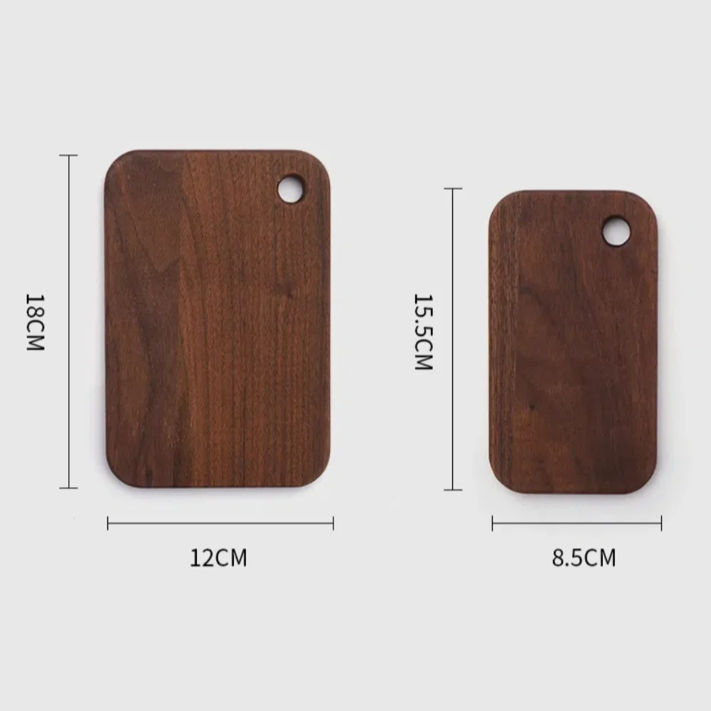 ألواح تقطيع خشبية خارجية من الجوز على الوجهين لوح تقطيع الفواكه أدوات المطبخ المحمولة للتخييم لصندوق الغداء 800/1000 مللي #6