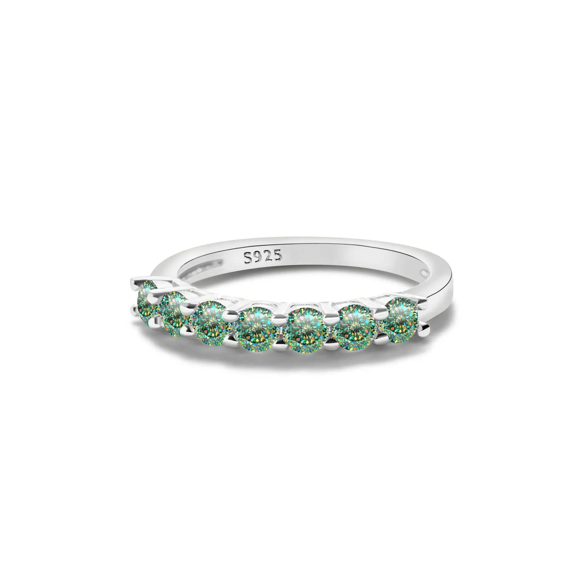 1,0 Karat Königsblau Farbe Moissan ite Ring Sterling Silber massiv Gelbgold Farbe Hochzeit Verlobung ringe für Frauen – Detail 19