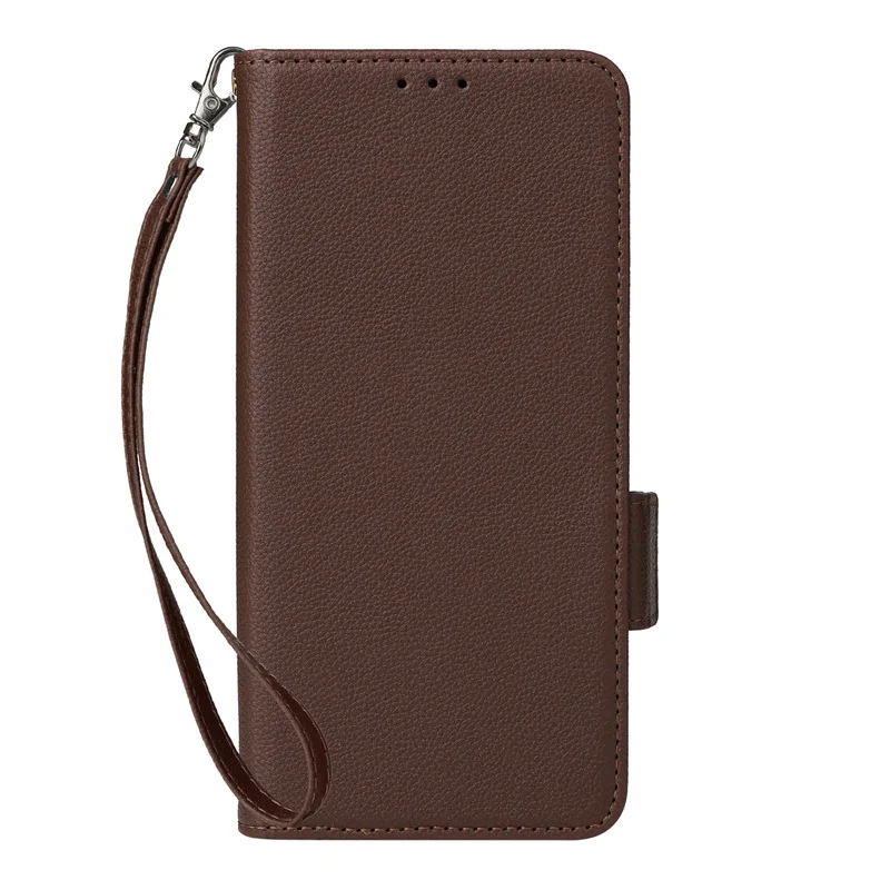 For ZTE Blade A55 Side buckle lychee pattern leather cover wallet case purse for ZTE Blade A35 Magnetic Phone Cover