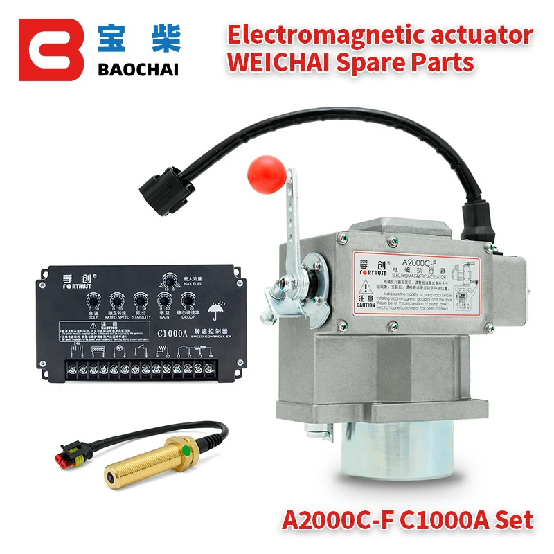 FORTRUST A2000C-F Electronic governor Actuator C1000A Diesel Generator Set Weichai Speed Control Accessories WC6170 WP12 13 YC6M