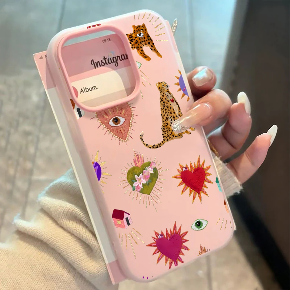 Fashion Luxury Pattern Phone Case For Samsung Galaxy S21 S25 S24 S23 Ultra S22 Plus FE A57 A56 A55 A54 A36 A35 A34 5G Soft Funda