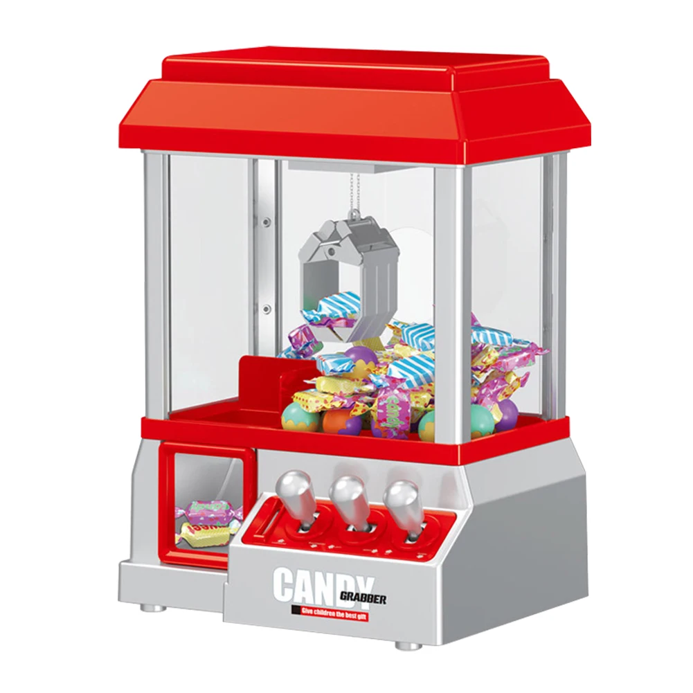 Plastic Electronic Claw Machine Coin Operated Candy Grabber Machine Party Supplies Battery Powered Entertainment for Kids Adults