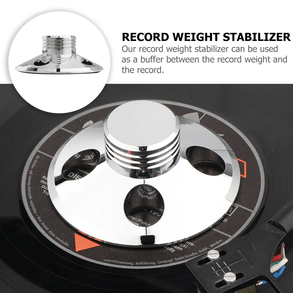 Disc Stabilizer Record Weight Audio Turntable Metal Balanced Clamp Vinyl Records