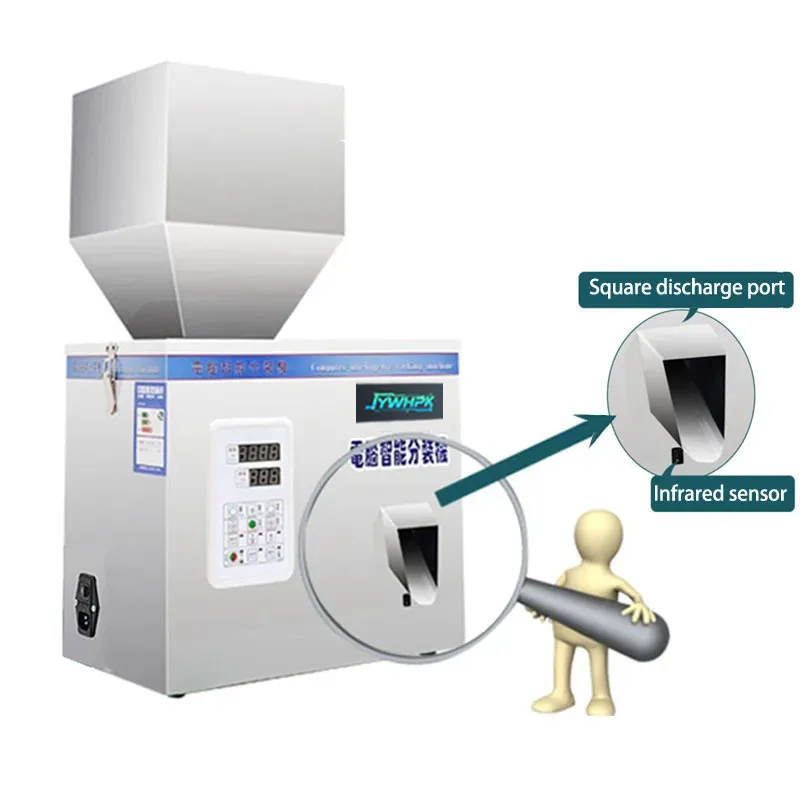 1-500 جرام السيارات الفولاذ المقاوم للصدأ الجسيمات مسحوق حقيبة وزنها وزنها آلة تعبئة جهاز الحزمة الفرعية