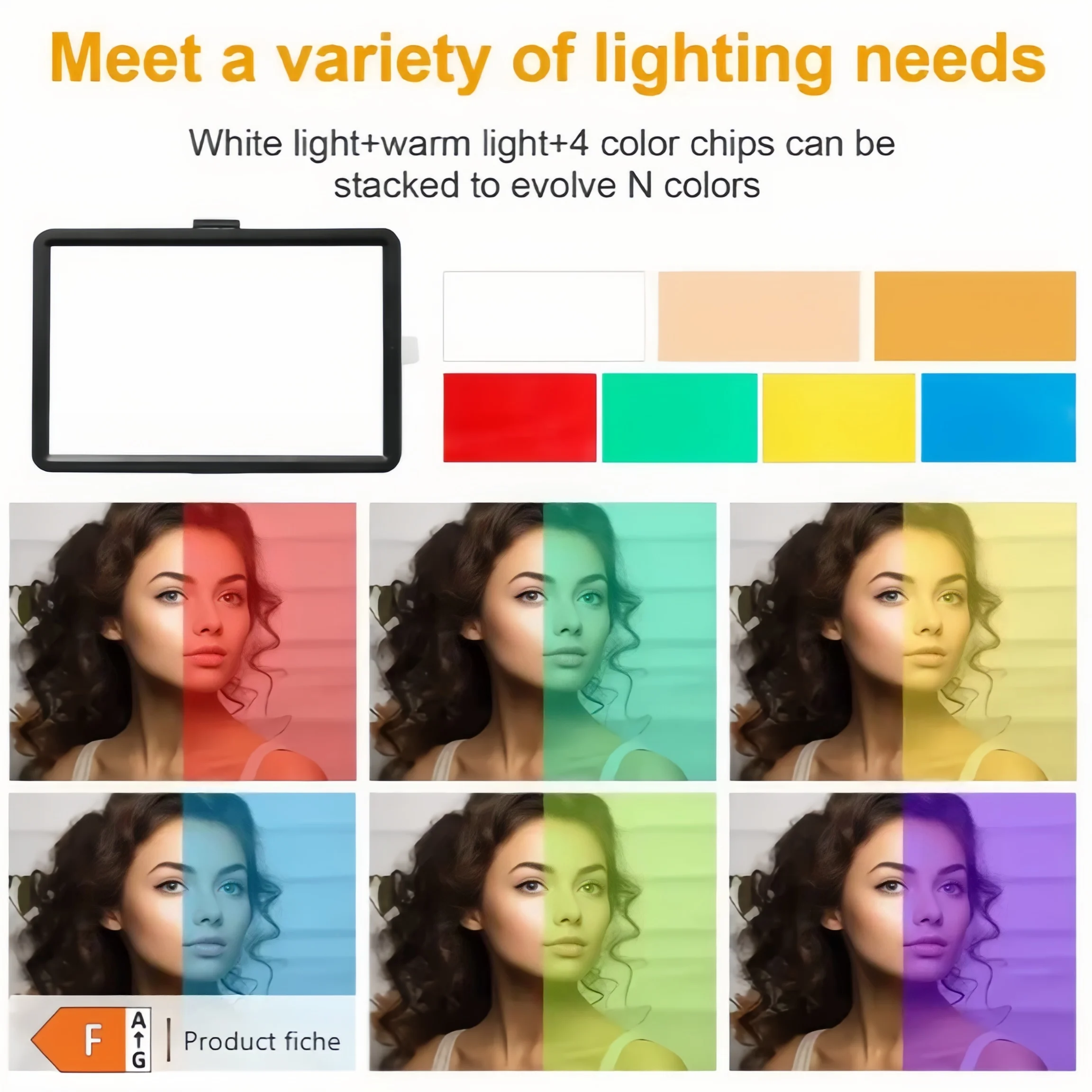 6/8-дюймовый светодиодный светильник для видео для прямой трансляции, фотостудии, световая панель для фотосъемки, плоская заполняющая лампа с регулируемой яркостью 3300-5600K