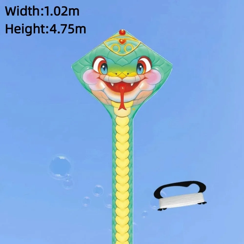 Cerf-volant serpent facile à voler de 4.75M, serpent fort, Animal volant, cerf-volant à vent de 100 mètres, corde de cerf-volant à longue queue, jouet volant d'extérieur