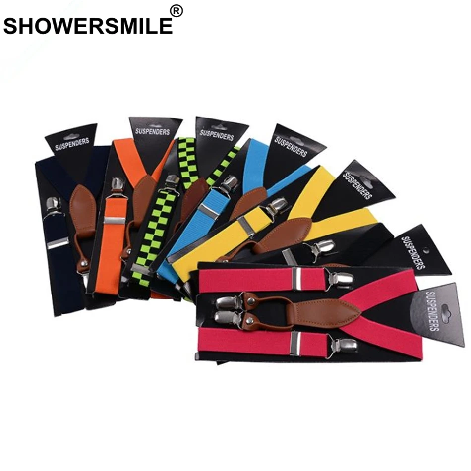 Showersmile Bretels Vrouwen Lederen Legering 4 Clip Jarretel Geel Tirantes Vrouwelijke Bretels Volwassen Suspensorios Broek Riem